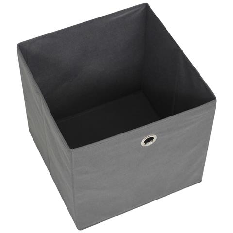 Contenitori 10 pz in Tessuto non Tessuto 32x32x32 cm Grigio - Foto 2