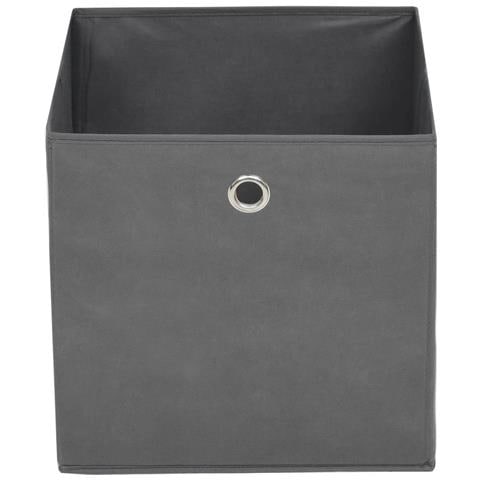 Contenitori 10 pz in Tessuto non Tessuto 32x32x32 cm Grigio - Foto 7