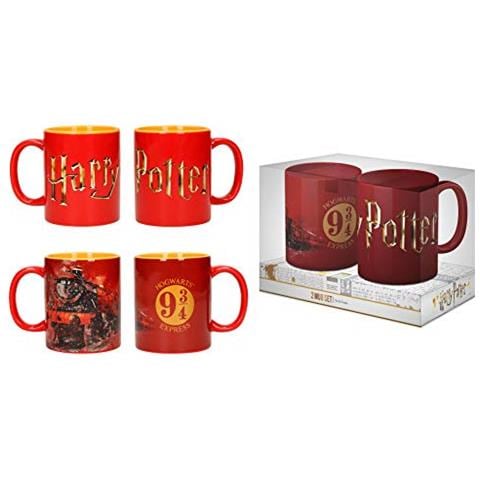 Sd Giocattoli Sdtwrn21950 Hp Logo Hogwarts Set 2 Tazze Di Harry Potter Di Cristallo - Foto 1