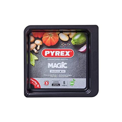 Magic - Teglia Da Forno Quadrata In Metallo, 2,50 L, Ø 24 Cm - Foto 1