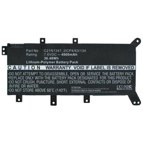 Mbxas-ba0135 Ricambio Per Laptop Batteria (laptop Battery For Asus 29wh - Li-pol 7.6v 3800mah Black, - 29wh Li - Foto 2