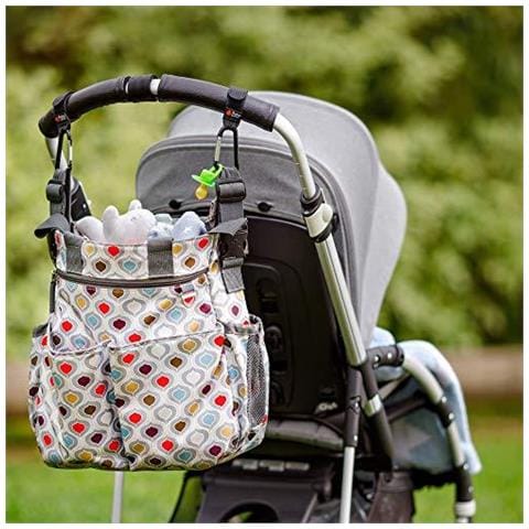 Buggy Clip Da - Tripla Award Winning Madeformums Lovedbyparents Awards. Agganciare Le Buste Della Spesa Borsa O Un Sacchetto Modifica Del Passeggino Carrozzina O Passeggino - Nero 2 Pack - Foto 4