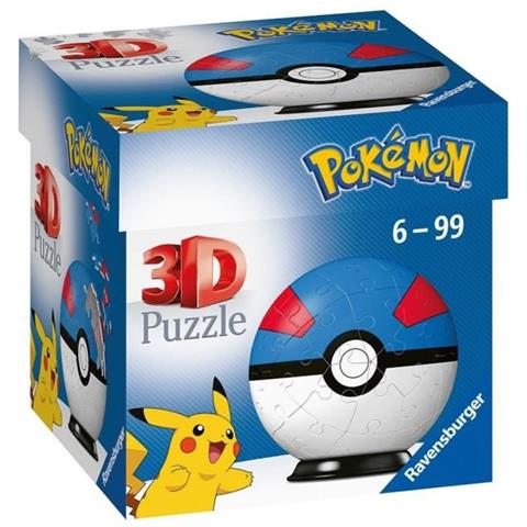 Puzzle 3d Ball 54 Pezzi - Super Ball / Pokémon - Foto 1