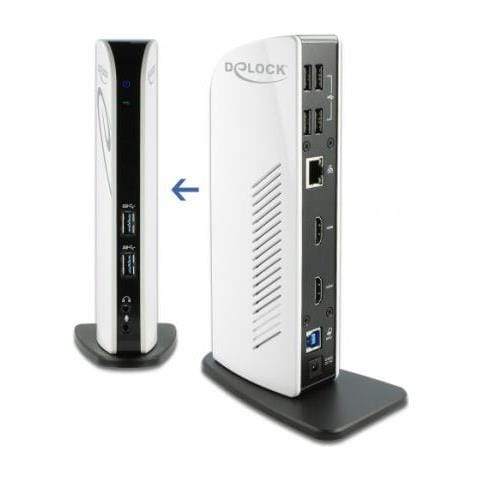 Usb Docking Station Dual Hdmi Full-hd - Dockingstation - Usb 3,2 Gen1 - 2 X Hdmi - Gige (87771)  - Foto 2