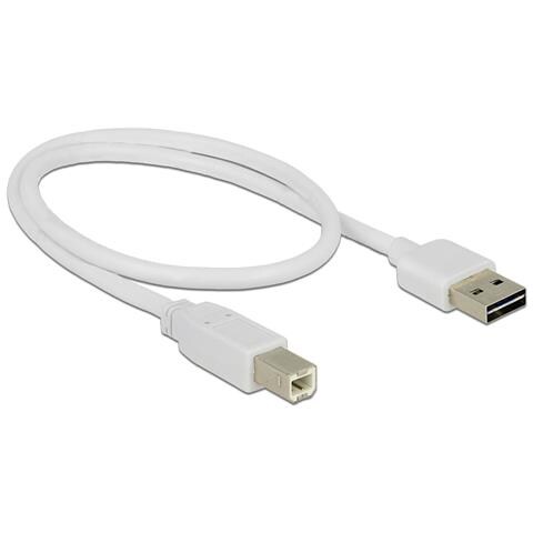 0.5m, USB2.0-A / USB2.0-B 0.5m USB A USB B Bianco cavo USB - Foto 2