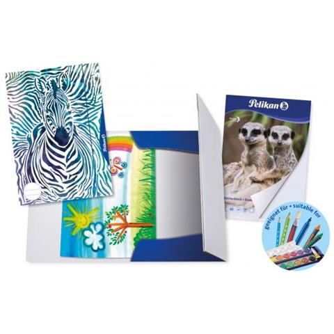 238205 cartella A3 Blu, Bianco - Foto 3