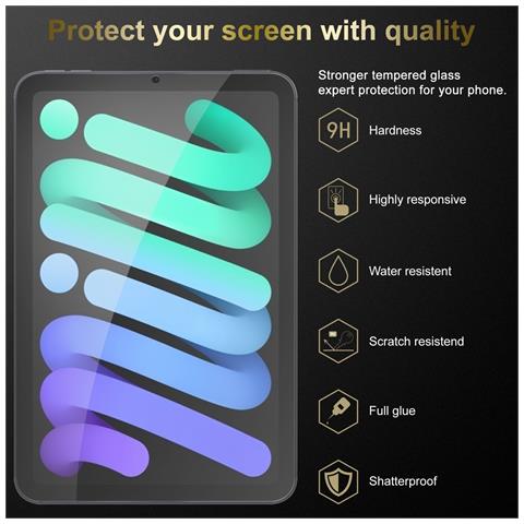 Cadorabo 3x Pellicola Di Armatura Compatibile Con Apple Ipad Mini 4 In Elevata Trasparenza - 3x Vetro Temperato (tempered) Di Protezione Del Display In Durezza 9h Con 3d Touch - Foto 2