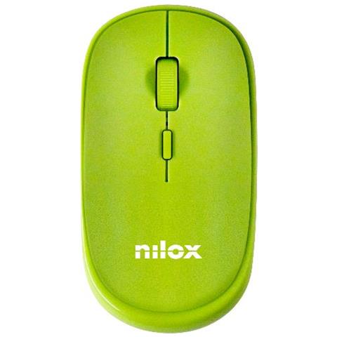 Mouse Ottico Wireless 2.4ghz 800-1200-1600dpi Selezionabili 3 Pulsanti Rotella Di Scorrimento Green - Foto 1