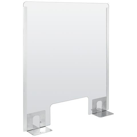 Schermo Protettivo Parafiato Con Feritoia Per Banconi E Scrivanie - 660x760 Mm - Foto 4