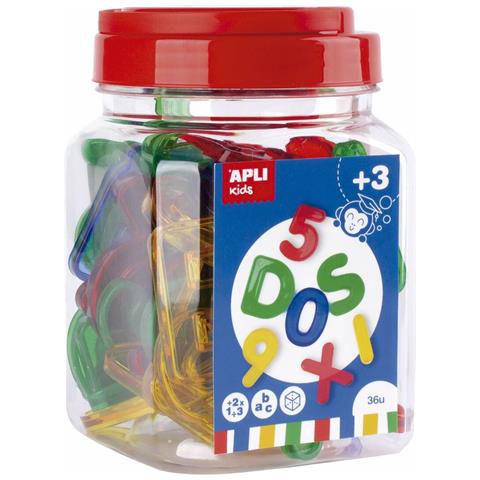 Gioco Educativo Trasparente Plastica Multicolore Numeri E Lettere - Foto 1