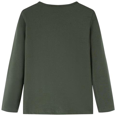 Maglietta Da Bambina A Maniche Lunghe Khaki 116 - Foto 2