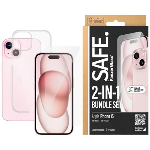 SAFE. 2-in-1-Pack iPhone 2023 iPhone 6.1 Pellicola proteggischermo trasparente Apple 1 pz - Foto 2