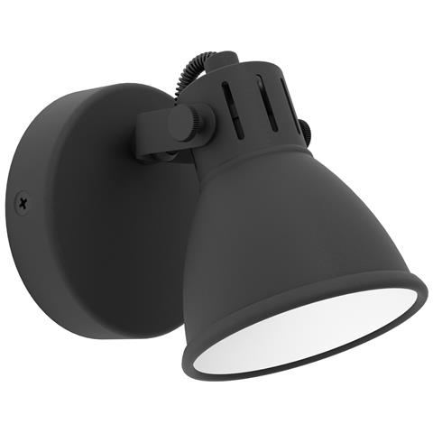 Spot Moderno Seras 2 In Acciaio Nero 1 Luce Gu10 3w Ip20 - Foto 1
