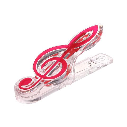 Set Di 2 Clip Per Spartiti, Fermapagina Per Libri Di Musica Per Pianoforte, Tastiera Red - Foto 1