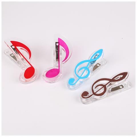 Set Di 2 Clip Per Spartiti, Fermapagina Per Libri Di Musica Per Pianoforte, Tastiera Red - Foto 2