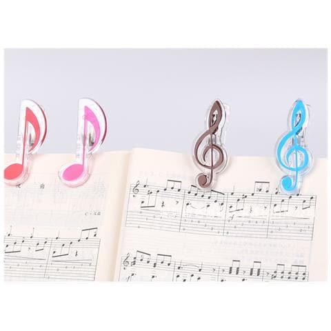 Set Di 2 Clip Per Spartiti, Fermapagina Per Libri Di Musica Per Pianoforte, Tastiera Red - Foto 5