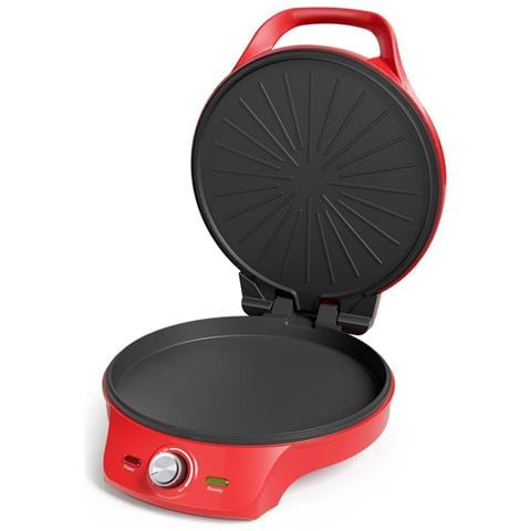 Pizza Maker 115007 con Funzione Grill Termostato Regolabile Potenza 2000 W Colore Rosso - Foto 5