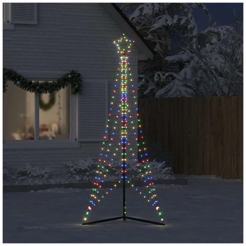 Albero Di Natale A Led 483 Led Colorato 240 Cm - Foto 3