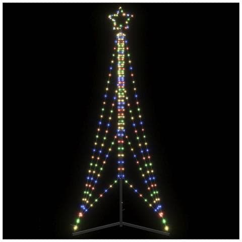 Albero Di Natale A Led 483 Led Colorato 240 Cm - Foto 1