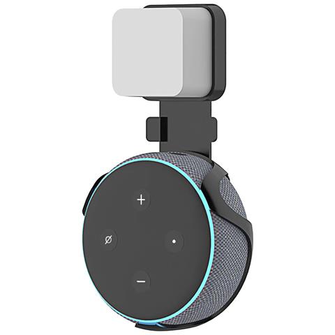 Dam Porta Spina  Per Amazon Echo Dot (gen 3) 18x4x10 Cm. Colore Nero - Foto 1