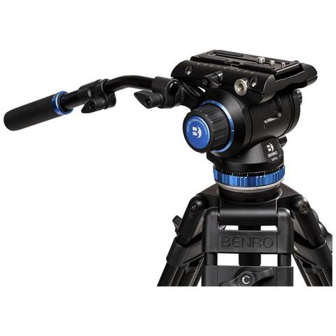 S8 PRO - Testa video fluida a base piatta, 8 kg, controbilanciamento a 8 gradini (0-7), supporto per accessori da 3/8""""-16, montaggio a testa 3/8""""-16, con braccio di montaggio (S8PRO) - Foto 1