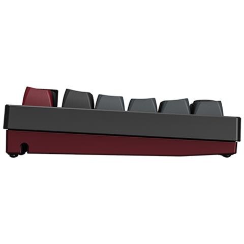 MKey TKL tastiera Gaming USB Borgogna, Grigio scuro - Foto 2