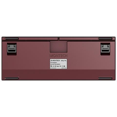 MKey TKL tastiera Gaming USB Borgogna, Grigio scuro - Foto 8