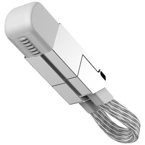 Portachiavi Con Cavo Dati 6-in-1 Grigio-bianco - Ricarica Rapida - Foto 1