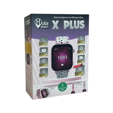 Hola Watch X Plus 4,7 cm (1.85") LCD Digitale 240 x 280 Pixel Touch screen 4G Rosa Wi-Fi GPS (satellitare) - Foto 2