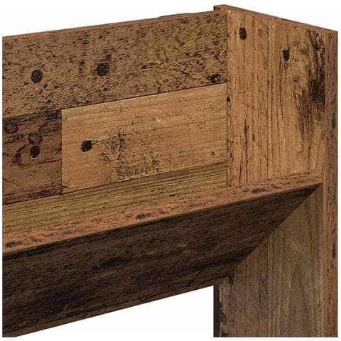 Armadi per scarpe da muro 2 pcs Legno vecchio Legno multistrato - Foto 9