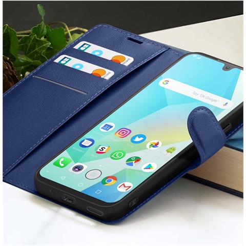 Custodia A Portafoglio Per Galaxy A16 Con Funzione Di Supporto E Linguetta Magnetica, Blu Scuro - Foto 2