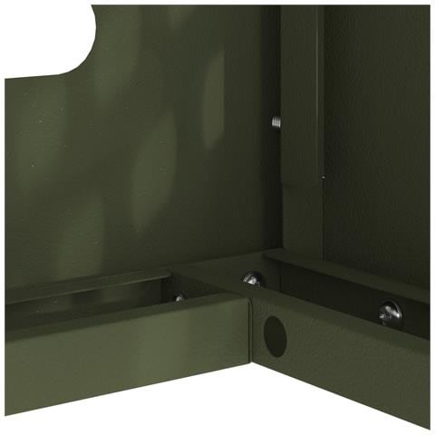 Copertura per Condizionatore d'Aria Verde Oliva 110x50x80 cm Acciaio - Foto 9