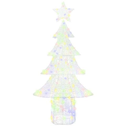 Albero di Natale con 240 LED Multicolore 180 cm Acrilico - Foto 2