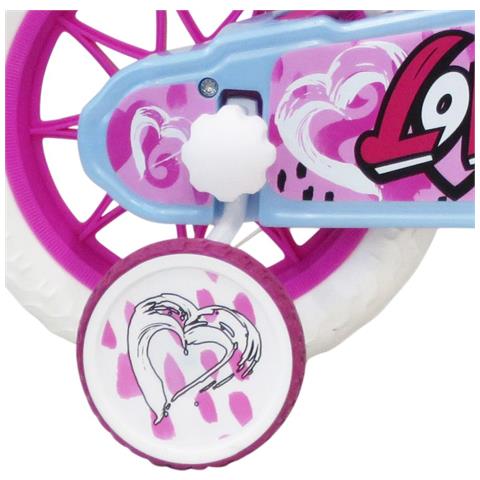 Sch Heart 12'' - Bicicletta Per Bambine (3-5 Anni), Ruote 12'', Telaio Acciaio, Con Accessori - Colore Rosa - Foto 2