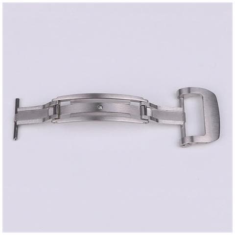 Fibbia A Farfalla In Acciaio Inossidabile 20mm - Vari Colori Silver - Foto 2