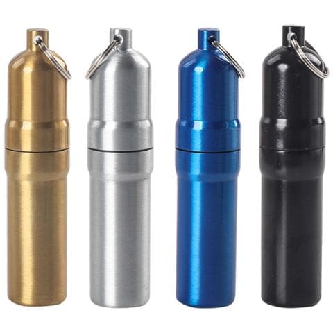 Portasigarette Sigillato Portatile - Lega Di Alluminio, Impermeabile, Contiene 5 Sigarette Normali Black - Foto 4