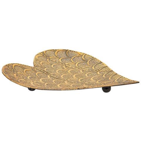 Tavolino Da Centro Metallo Dorato 32x29,5x4h - Foto 1