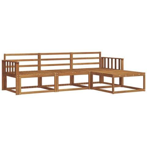 Set di divani da esterno 4 pcs Naturale - Foto 1