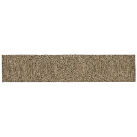 Tappeti per area Naturale e Nero 80 x 400 cm Juta - Foto 1