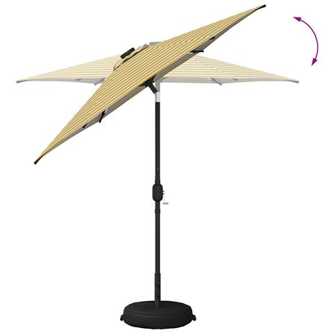 Parasol da Giardino con Luci LED 230 x 230 cm Poliestere - Foto 2