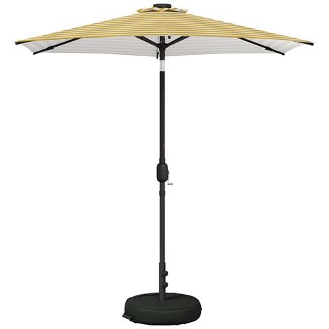 Parasol da Giardino con Luci LED 230 x 230 cm Poliestere - Foto 1