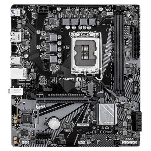 H610M D3W Scheda Madre - Supporta CPU Intel Core di 14ª generazione, VRM a 5+1+1 fasi, fino a 5600MHz DDR5, 1xPCIe 3.0 M. 2, LAN 1GbE, USB 3.2 Gen 1 - Foto 2