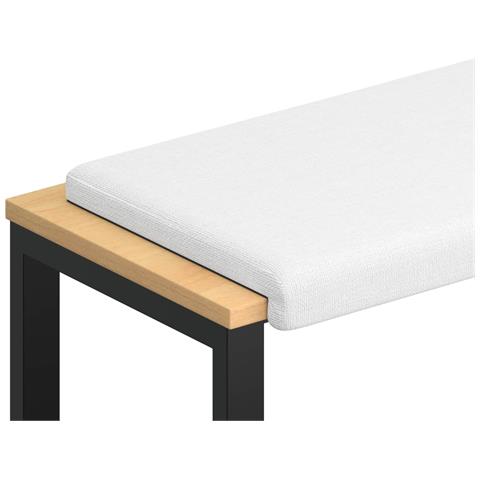 Cuscino per panchina Tessuto Bianco Profondità 35 cm - Foto 1