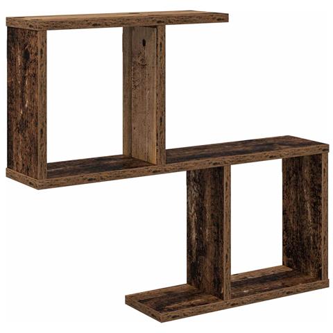 Scaffale da parete Legno antico 60 x 12 x 50,5 cm - Foto 1
