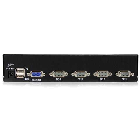 Switch KVM USB 4 porte, montabile a rack 1U, con OSD - Foto 2