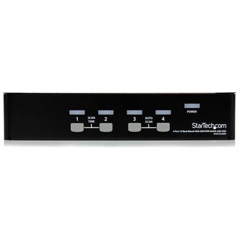 Switch KVM USB 4 porte, montabile a rack 1U, con OSD - Foto 3