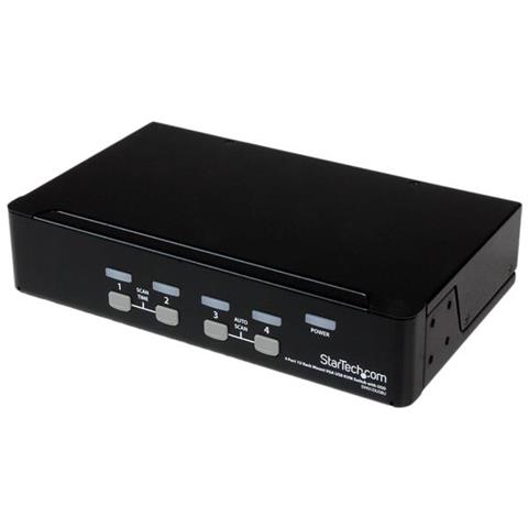 Switch KVM USB 4 porte, montabile a rack 1U, con OSD - Foto 1