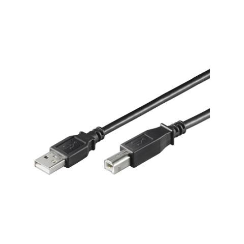 Cavo USB 2.0 A / B M / M 3.0 mt nero, polybag - Foto 1