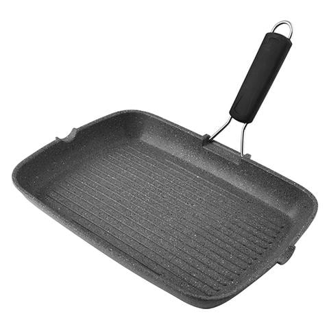 Bistecchiera Stone Manico Silicone Induzione Rettangolare 36x26 Pentole E Preparazione - Foto 1
