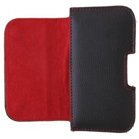 Custodia Universale Misura I9300 / i9500 / iphone6 Orizzontale Cintura Pelle Black - Foto 2